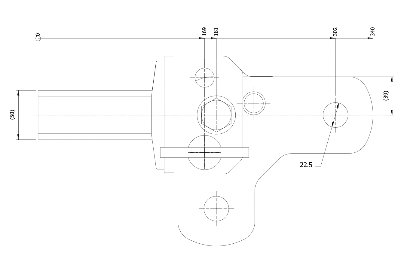 Quick Switch Tow Hitch - Weldment